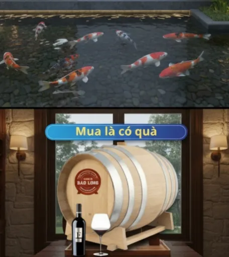 Thú chơi "Thủy - Mộc" kết hợp: Xu hướng thiết kế Hồ Cá Koi & Hầm Rượu Mini đẳng cấp 2026